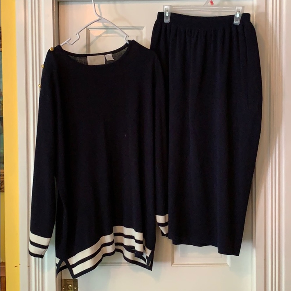 Sweater set shirt and skirt#72